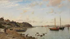 Beach scene, 1882. Creator: Berndt Lindholm