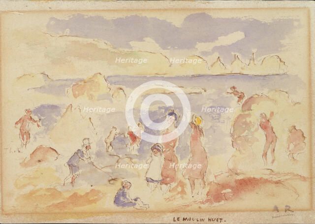 Beach Scene, 1883. Creator: Pierre-Auguste Renoir.