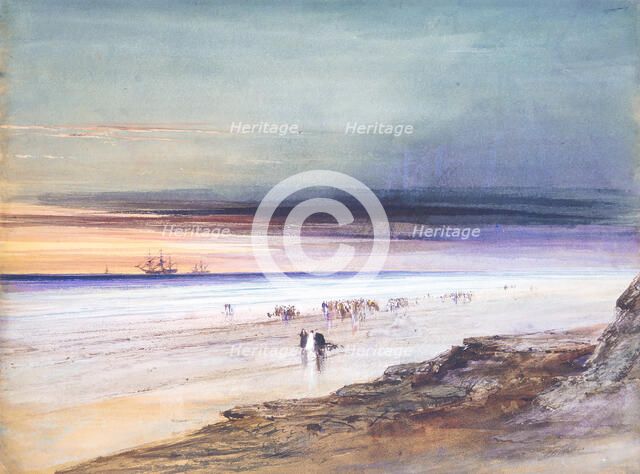 Beach Scene, ca. 1865. Creator: James Hamilton.