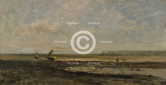 Beach Scene, after 1854. Creator: Charles Francois Daubigny.