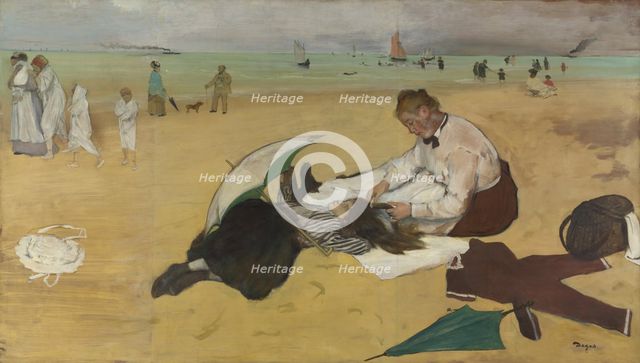 Beach Scene, c. 1869. Artist: Degas, Edgar (1834-1917)