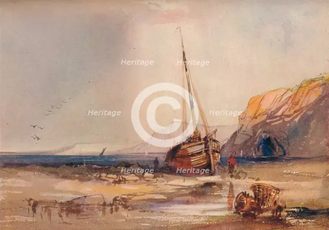 'Beach Scene', c1840. Artist: William Roxby Beverley.