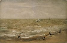 Beach Scene, early 19th century. Artist: Thomas Churchyard