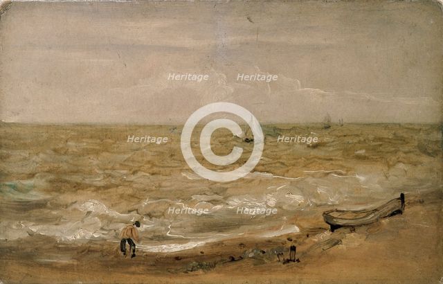 Beach Scene, early 19th century. Artist: Thomas Churchyard.