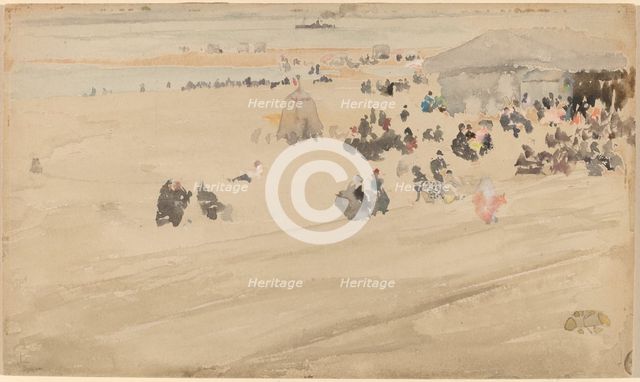 Beach Scene, probably 1885. Creator: James Abbott McNeill Whistler.