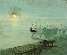 Beach Scene (verso of 1929.6.79A), ca. 1910. Creator: John Noble