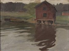 Beach shed, 1900-1944. Creator: Vilho Sjöström