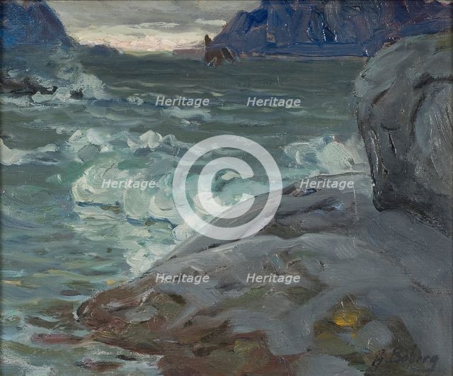 Beach. Study from North Norway, c1900s. Creator: Anna Katarina Boberg.