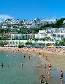 Beach, Puerto Rico, Gran Canaria, Canary Islands. Creator: Peter Thompson