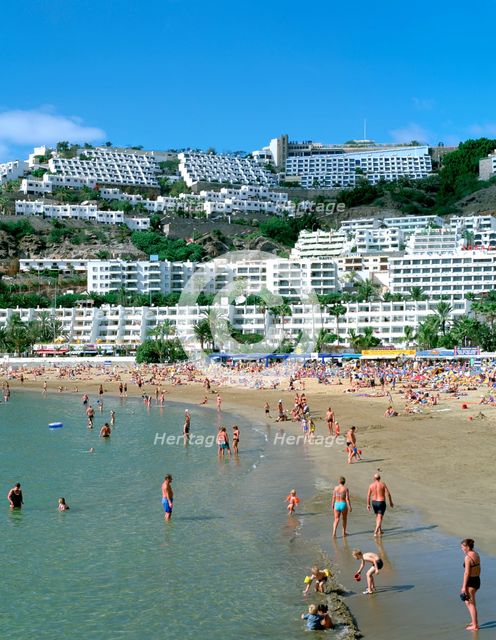 Beach, Puerto Rico, Gran Canaria, Canary Islands. Creator: Peter Thompson.