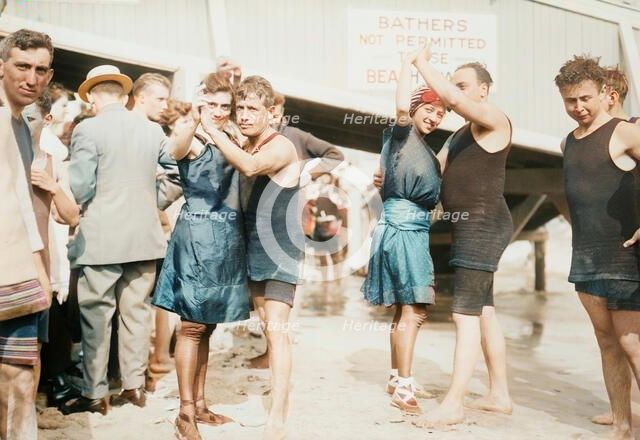 Beach Tango, Brighton, between c1910 and c1915. Creator: Bain News Service.