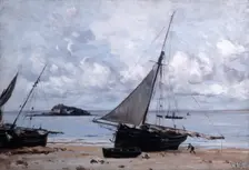 Beached Boats at St Jean 1884. Artist: Emmanuel Lansyer