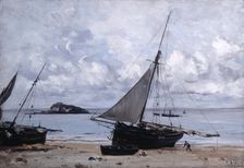Beached Boats at St Jean 1884. Artist: Emmanuel Lansyer