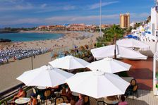 Beachfront bar, Playa de las Vistas, Los Cristianos, Tenerife, Canary Islands, 2007. Creator: Peter Thompson