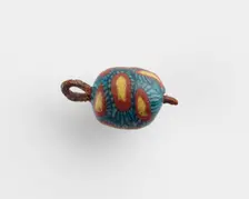 Bead, with a copper eyelet, Roman Period, 1st-2nd century. Creator: Unknown