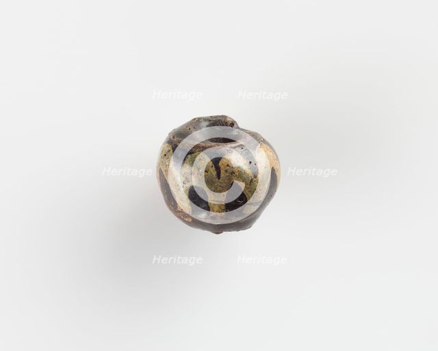 Bead, with a large bore. Chipped, 6th century. Creator: Unknown.