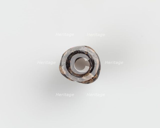 Bead, with a large bore; irregular, 6th century. Creator: Unknown.
