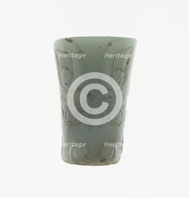 Bead with Animal Mask, Shang dynasty (c. 1600-1046 BC), 13th-11th century B.C. Creator: Unknown.