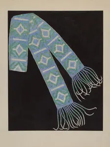 Bead Belt, c. 1936. Creator: Gordena Jackson