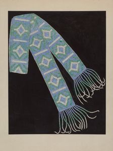 Bead Belt, c. 1936. Creator: Gordena Jackson