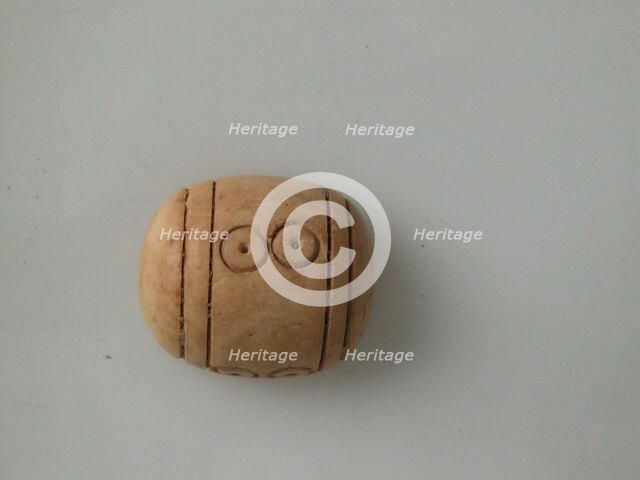 Bead, Coptic, 4th-7th century. Creator: Unknown.