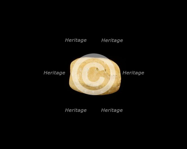 Bead, corrugated, New Kingdom, 1550-1196 BCE. Creator: Unknown.