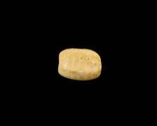 Bead, corrugated, New Kingdom, 1550-1196 BCE. Creator: Unknown