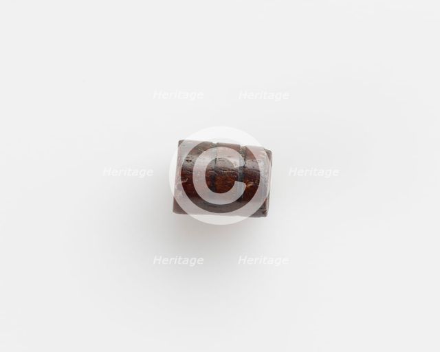 Bead, cylindrical, 4th century. Creator: Unknown.