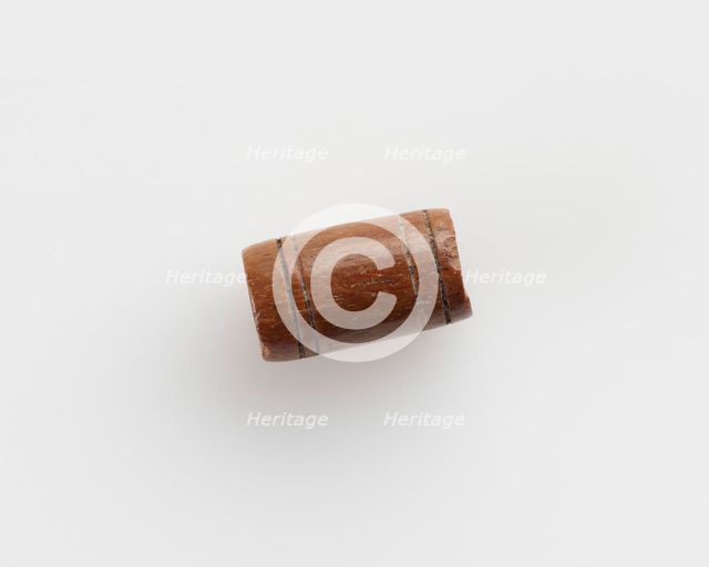 Bead, cylindrical, 4th century. Creator: Unknown.