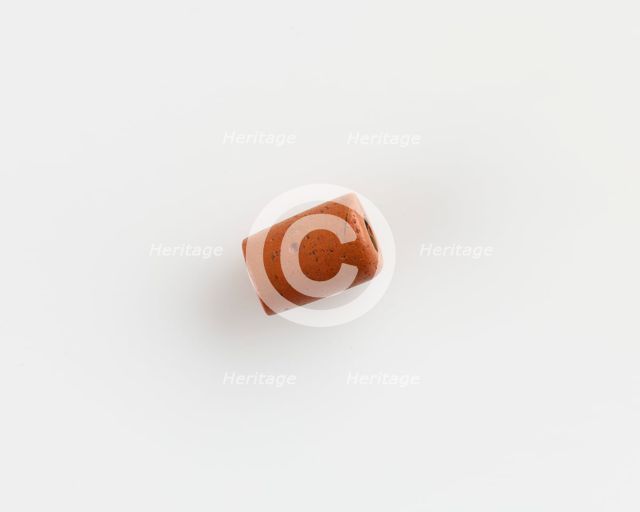 Bead, cylindrical, 6th century. Creator: Unknown.