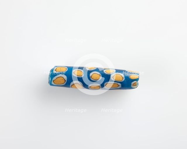 Bead, cylindrical; longitudinal bore, Ptolemaic Dynasty or Roman Period, 305 BCE-14 CE. Creator: Unknown.