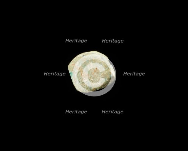 Bead; double disk, New Kingdom, 1550-1196 BCE. Creator: Unknown.