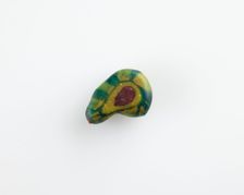 Bead, ear-shaped. Pierced, Ptolemaic Dynasty, 305-30 BCE. Creator: Unknown