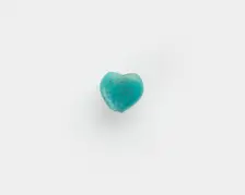 Bead, heart-shaped, New Kingdom, 1550-1197 BCE. Creator: Unknown