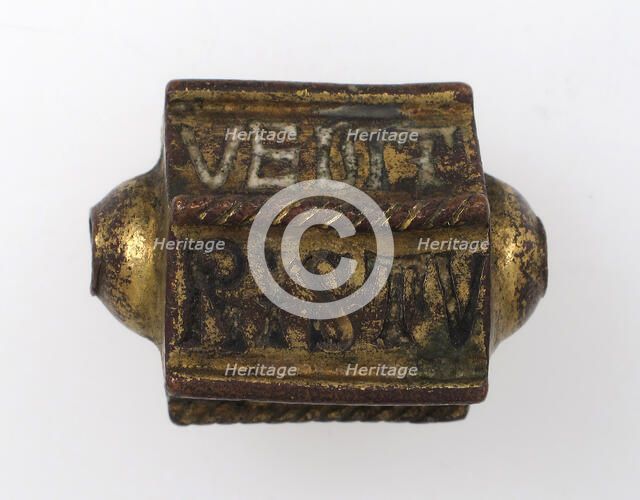 Bead, Hexagonal, Italian, 14th century. Creator: Unknown.