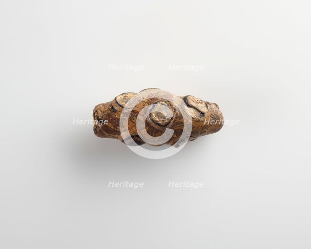 Bead, large spindle-shaped. One end broken, 4th century BCE. Creator: Unknown.