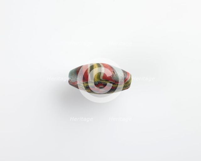 Bead. Longitudinal bore, Ptolemaic Dynasty or Roman Period, 305 BCE-14 CE. Creator: Unknown.