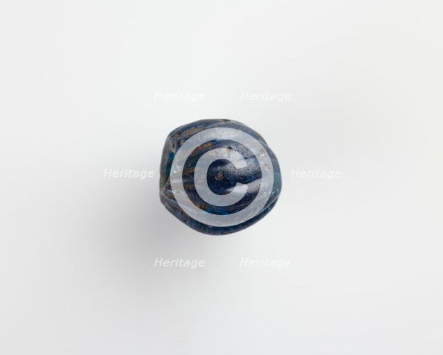Bead, melon-shaped, 1550-1196 BCE. Creator: Unknown.
