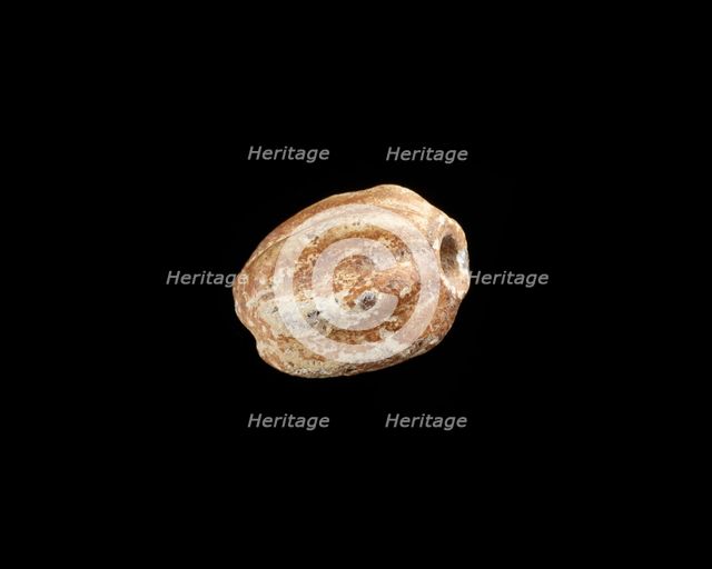 Bead, melon-shaped, New Kingdom, 1550-1196 BCE. Creator: Unknown.