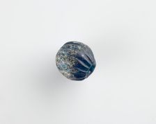 Bead, melon-shaped, New Kingdom, 1550-1196 BCE. Creator: Unknown
