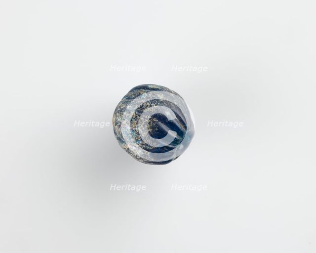 Bead, melon-shaped, New Kingdom, 1550-1196 BCE. Creator: Unknown.