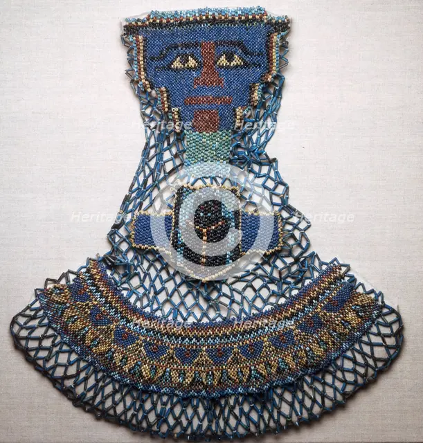 Bead Net Mummy Shroud, Egypt, Late Period, Dynasty 26 (664-525 BCE). Creator: Unknown.