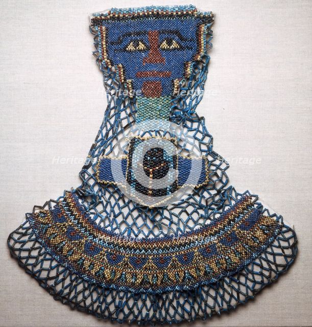 Bead Net Mummy Shroud, Egypt, Late Period, Dynasty 26 (664-525 BCE). Creator: Unknown.