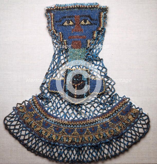 Bead Net Mummy Shroud, Egypt, Late Period, Dynasty 26 (664-525 BCE). Creator: Unknown.