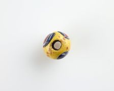 Bead, spherical; large bore, Ptolemaic Dynasty or Roman Period, 305 BCE-14 CE. Creator: Unknown