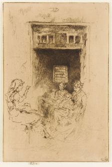 Bead Stringers, 1879-1880. Creator: James Abbott McNeill Whistler