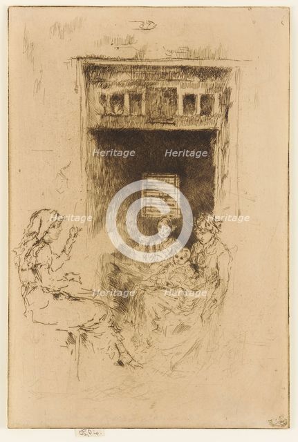 Bead Stringers, 1879-1880. Creator: James Abbott McNeill Whistler.