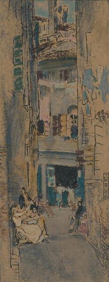 Bead Stringers, Venice c1904. Artist: Thomas Robert Way