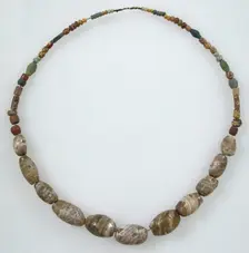 Beaded Necklace, Frankish, 500-600. Creator: Unknown