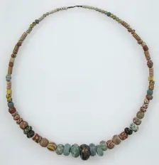 Beaded Necklace, Frankish, 500-600. Creator: Unknown